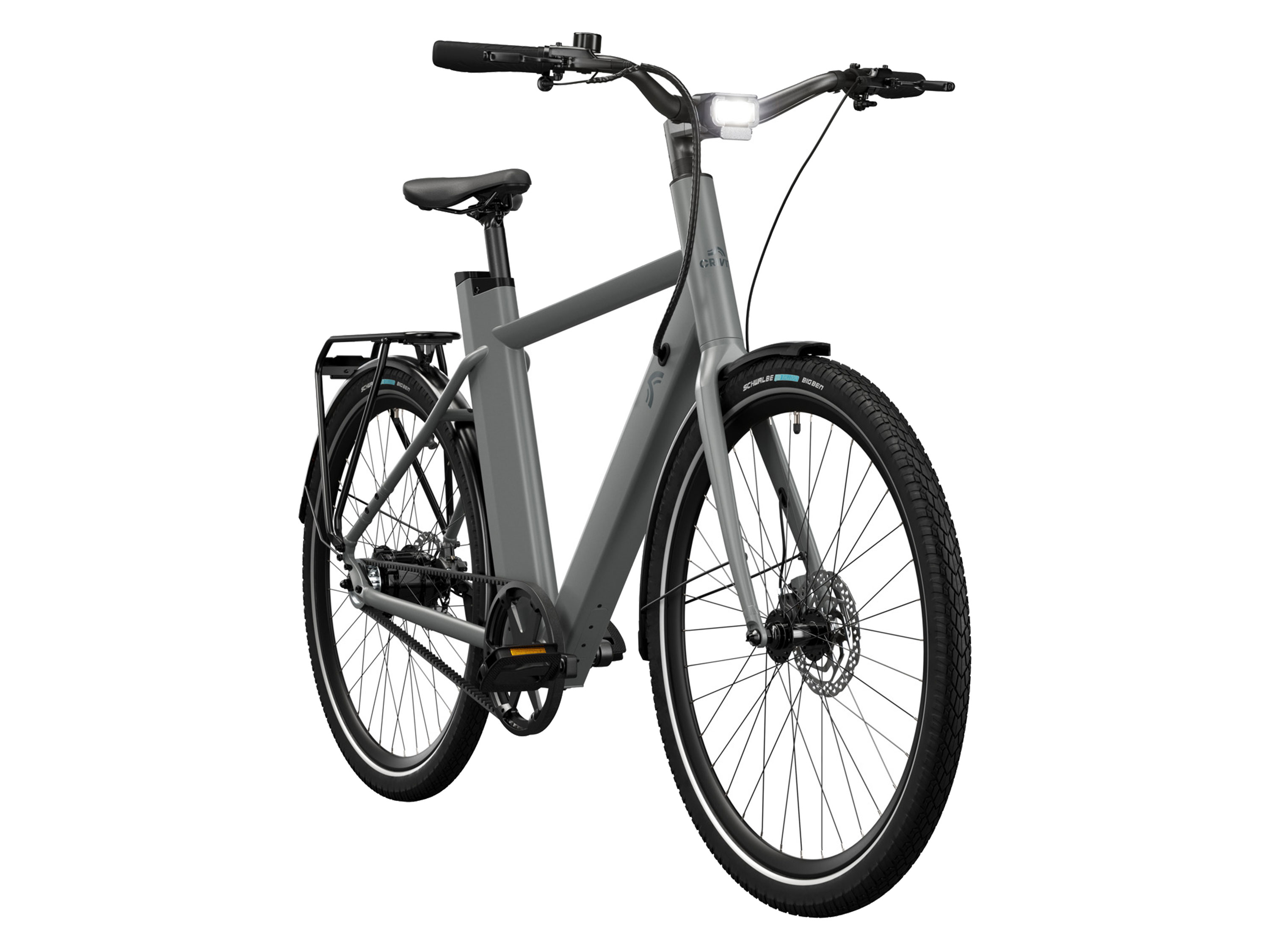 CRIVIT Vélo Électrique Urbain à Courroie Belt Drive X.3 (Gris)