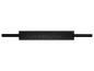 Rouleau de mousse noire pour exercices de fitness.