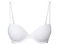 Un soutien-gorge blanc avec armatures.