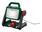 Une lampe de travail LED Parkside verte avec un cordon.