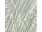 Fond en tissu avec des rayures vertes et blanches et des motifs géométriques.