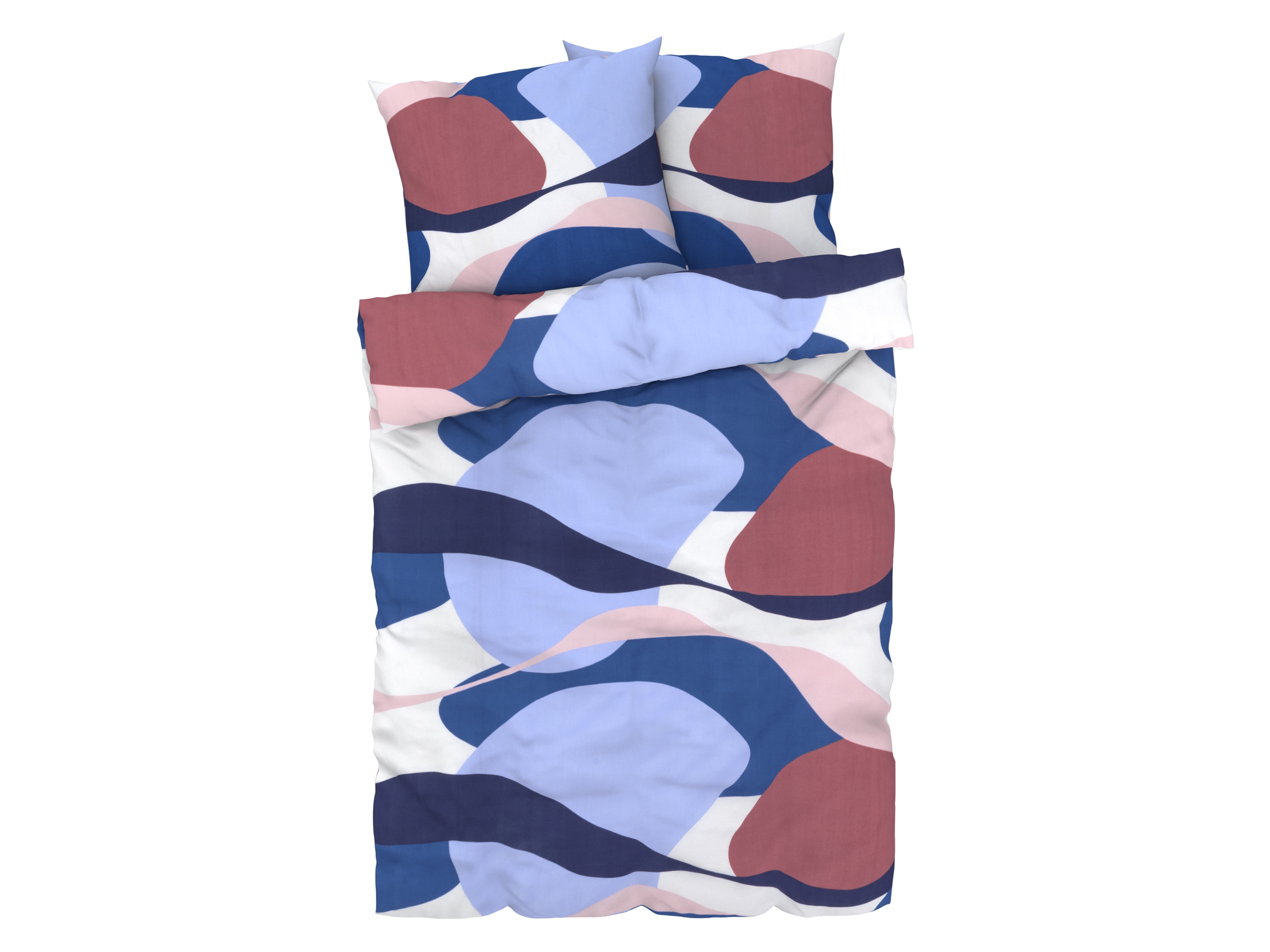 LIVARNO home Parure de lit en percale, 260 x 240 cm (Géométrique)