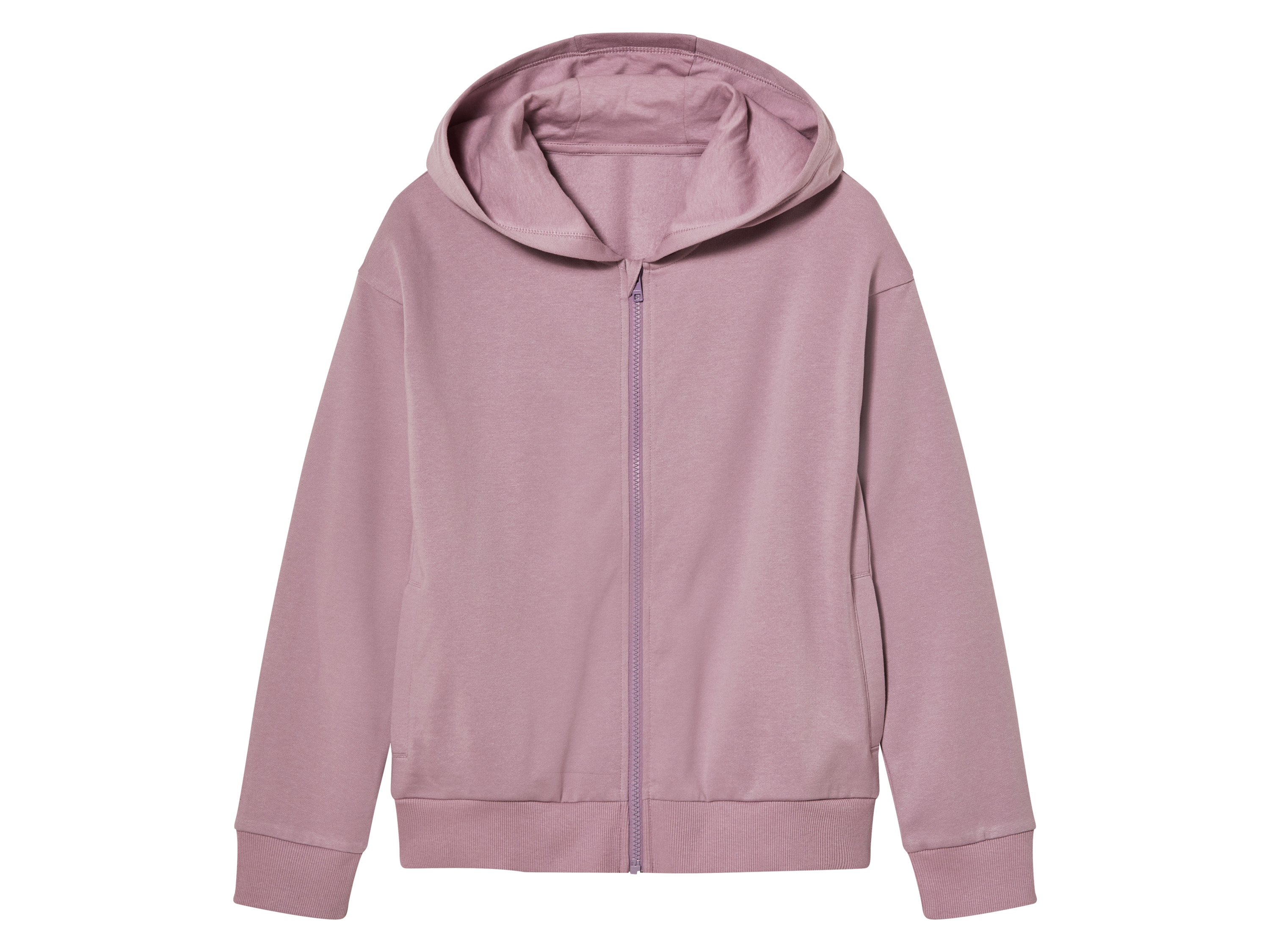 pepperts!® Sweat zippé molletonné fille (134/140, rose)