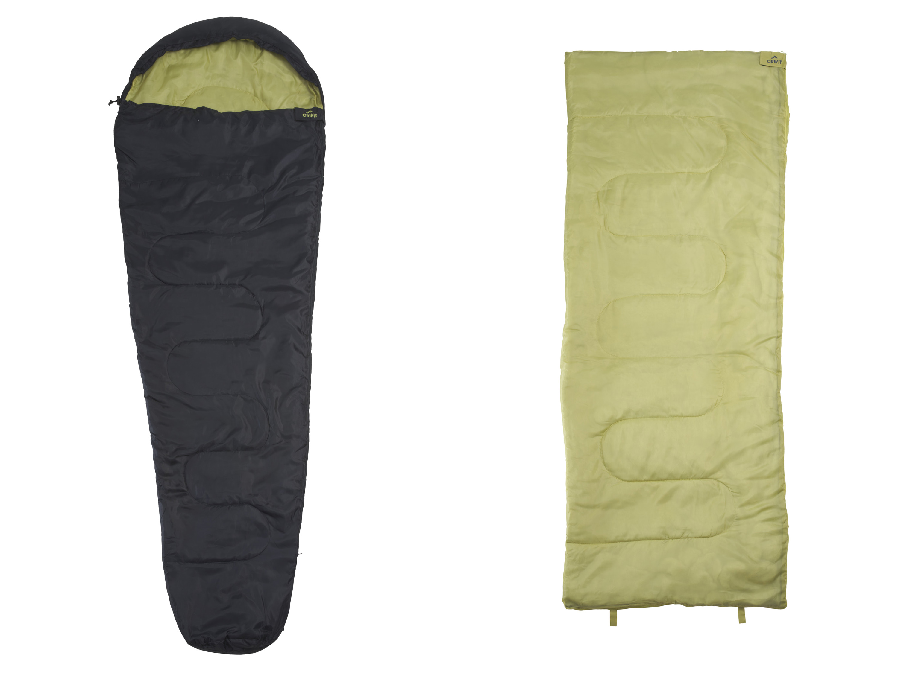 CRIVIT Sac de couchage avec sac de compression à cordon