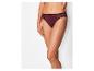 Sous-vêtements bordeaux avec détails en dentelle.