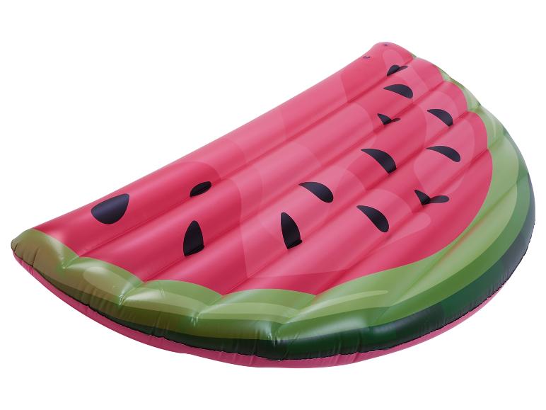 Flotteur pastèque gonflable pour la piscine.