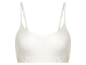 Soutien-gorge blanc à fines bretelles.