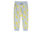 Pantalon de survêtement bleu avec un motif de citrons.