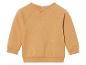 Un sweat-shirt à manches longues beige avec un col rond.