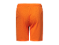 Shorts oranges avec ceinture élastique.