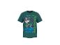 T-shirt enfant vert foncé avec un chiot de dessin animé et le texte 'WE'VE GOT DINOS TO SAVE! PAW PATROL'