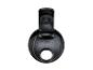 Couvercle en plastique noir pour shaker ou bouteille, avec bec verseur rabattable ouvert