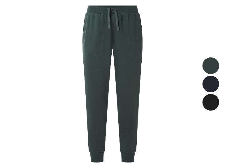 Pantalon de jogging vert foncé avec cordon de serrage et poches, présenté avec des options de couleur.