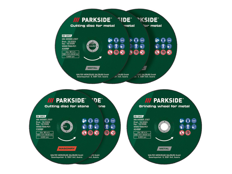 Aller en mode plein écran : PARKSIDE® Kit de disques à tronçonner ou ébavurer ou Disque à tronçonner diamanté, Ø 230 mm - Image 2