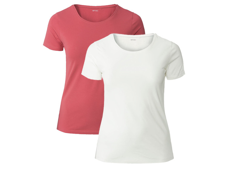 Aller en mode plein écran : esmara® Lot de 2 t-shirts manches courtes femme - Image 2