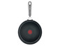 Une poêle noire avec Thermo-Spot® rouge de Tefal.