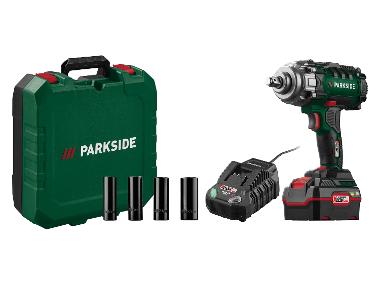 PARKSIDE® Visseuse à chocs sans fil 20 V »PASSK 20-Li C4«, avec batterie et chargeur.