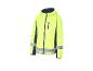 Une veste jaune vif avec des bandes réfléchissantes