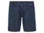 Shorts en jean bleu foncé, vue arrière.