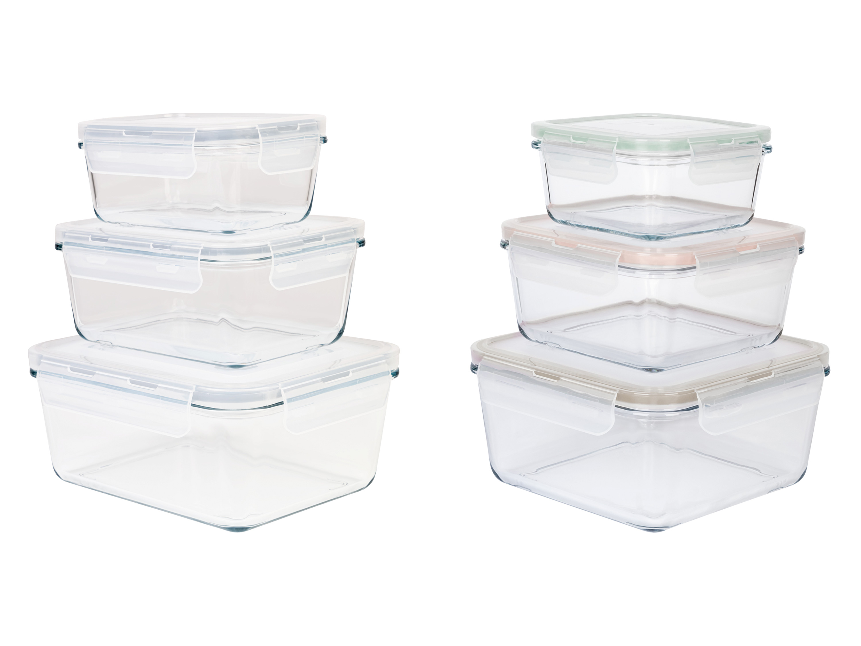 ERNESTO® Set de boîtes de conservation en verre