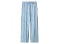 Pantalon de pyjama bleu à rayures blanches