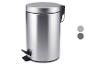 Poubelle à pédale en acier inoxydable avec finition mate
