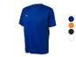 Un maillot de sport bleu avec différentes options de couleur.