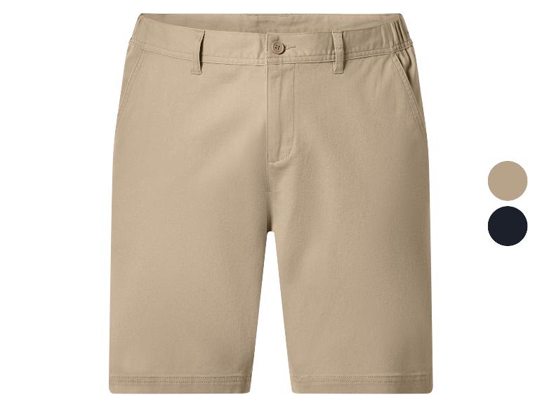 Shorts beiges pour homme avec deux options de couleur : beige et bleu marine.