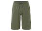 Shorts kaki en coton, style décontracté.