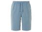 Shorts en tissu bleu clair, coupe décontractée.