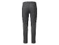 Pantalon cargo gris foncé à taille élastique.