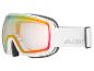 Masque de ski blanc Crivit avec des verres colorés.