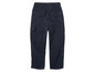 Pantalon cargo bleu marine avec plusieurs poches.