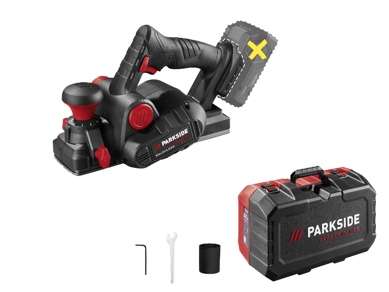 Rabot sans fil PARKSIDE PERFORMANCE® 20 V PPHA 20-Li C3 avec accessoires et mallette
