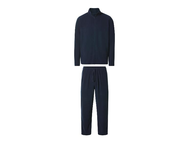 Ensemble polaire bleu marine zippé et pantalon