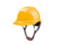 Casque de sécurité jaune avec le logo Parkside.