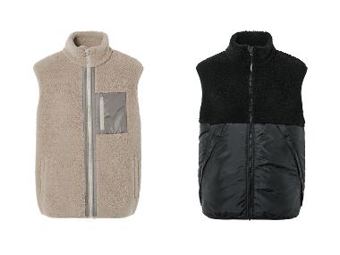 LIVERGY® Veste sans manches en polaire peluche homme