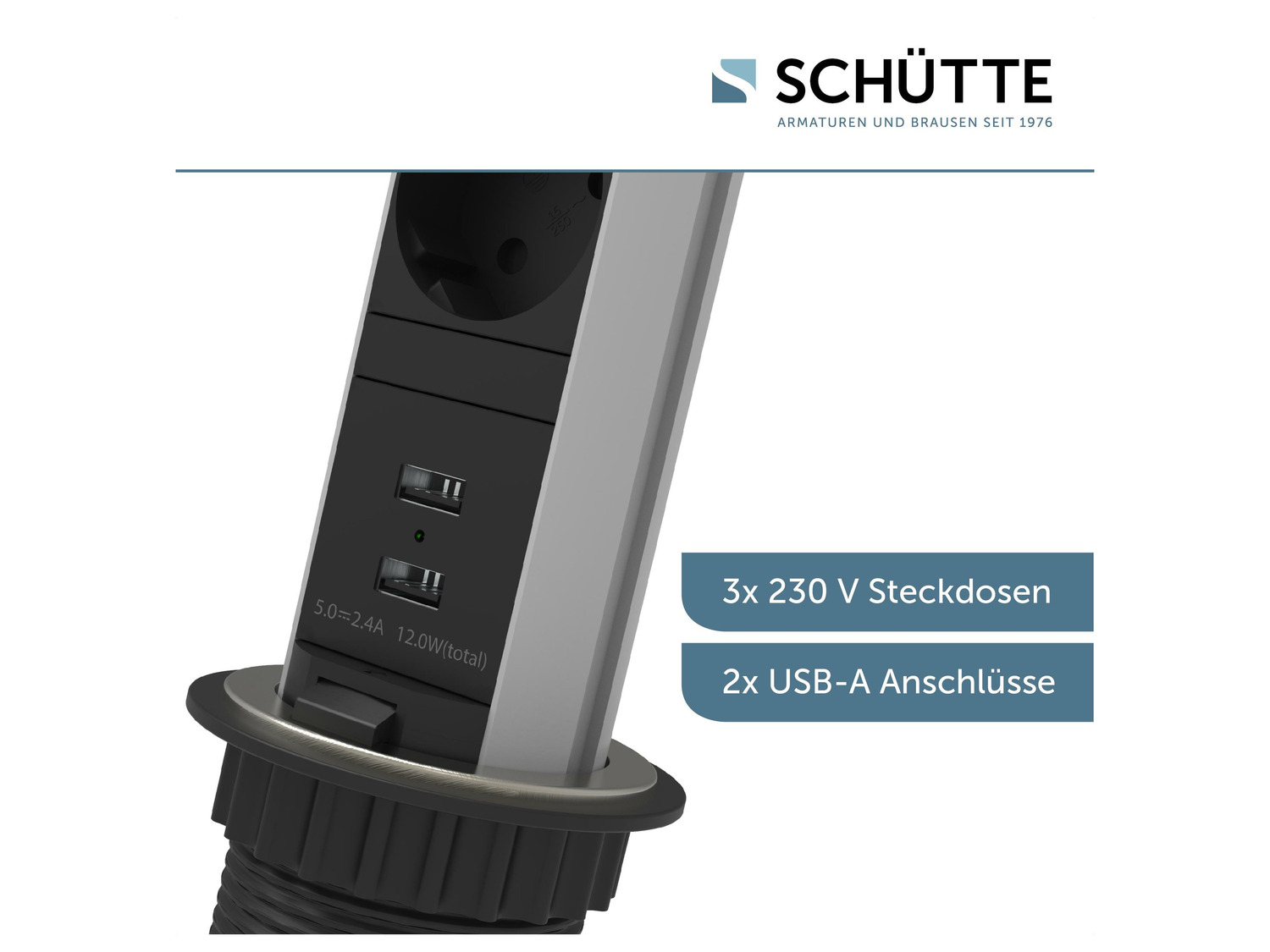 Westcott 30,5 cm Bureau Règle en acier inoxydable avec base en liège