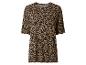 Robe t-shirt côtelée à imprimé léopard