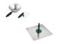 Ensemble d'outils de plâtrage pour la construction.