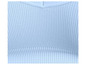 Gros plan sur un tissu côtelé bleu clair.
