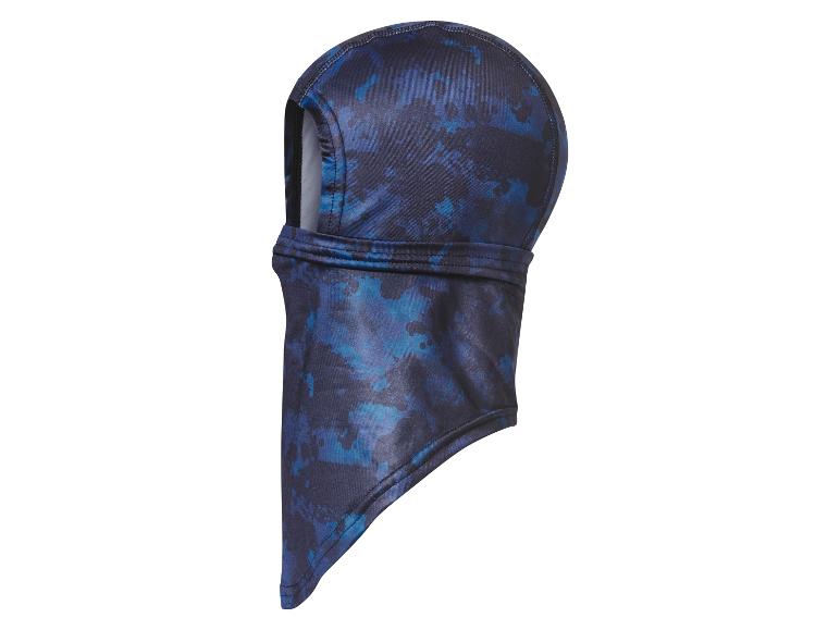 Cagoule bleue à motif camouflage