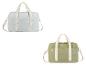 Deux sacs à bandoulière en bleu clair et vert olive.