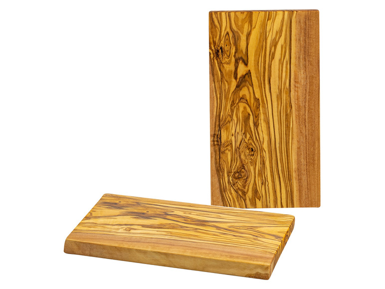 Aller en mode plein écran : Soltako Lot de 2 planches à découper ou de service en bois d'olivier - Image 8