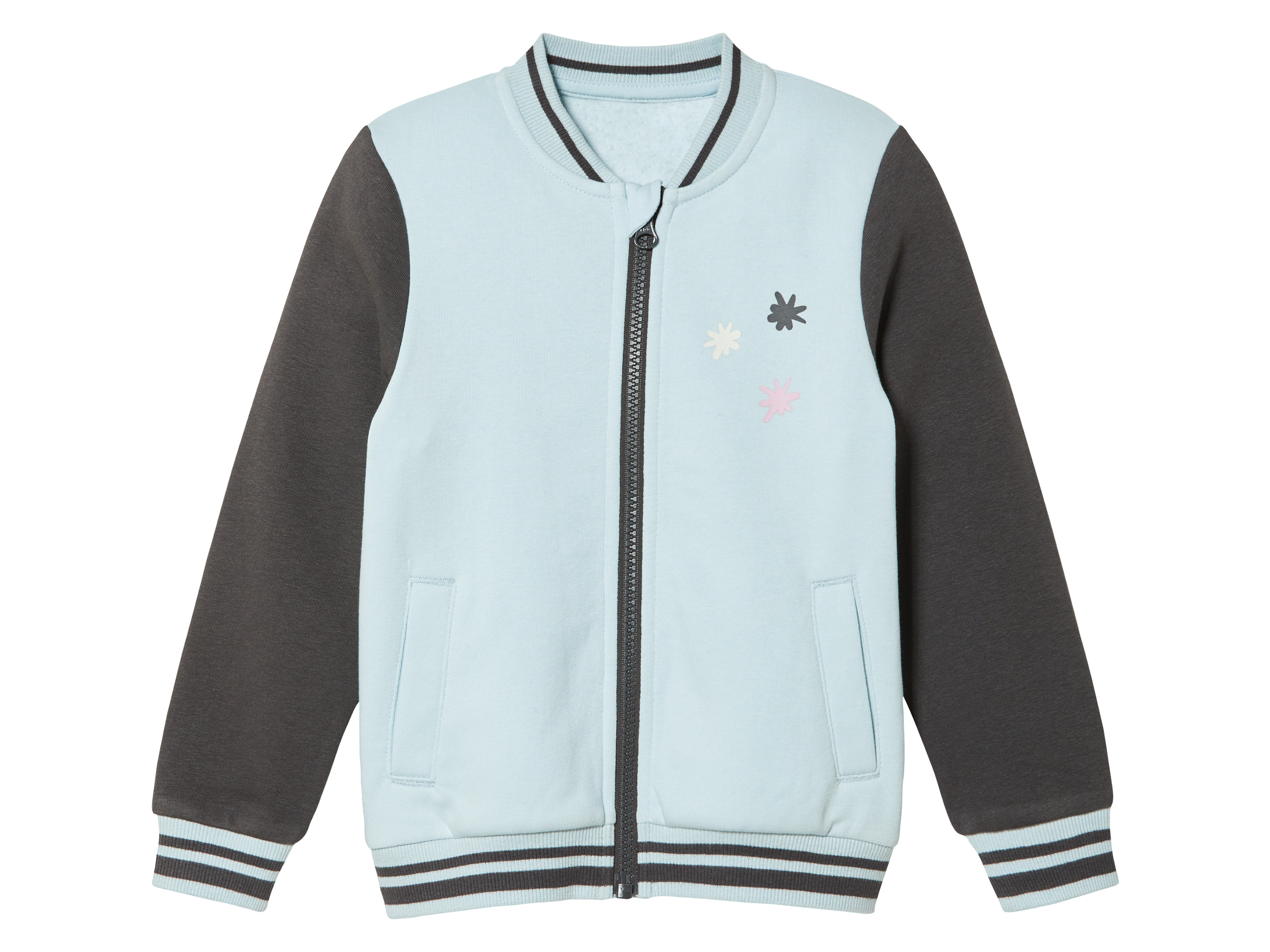 lupilu® Blouson teddy petite fille (2-4 ans, bleu/gris)
