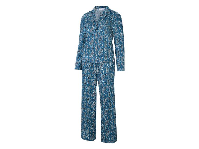 Ensemble de pyjama bleu à motif cachemire.