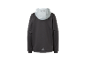 Veste à capuche gris foncé pour enfant.