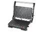 Grille-pain et panini électrique : appareil noir élégant pour griller facilement.