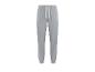 Pantalon de survêtement gris avec cordon blanc.