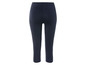 Leggings capri bleu foncé pour femmes.